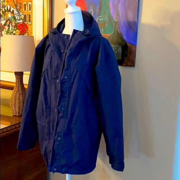 Cabela’s for Women Navy Hooded Rain Jacket M - Picture 1 of 8